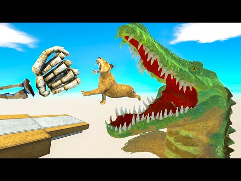 EPIC SKELETON PUNCH CHALLENGE, PORTAL or BEAST - Animal Revolt Battle Simulator