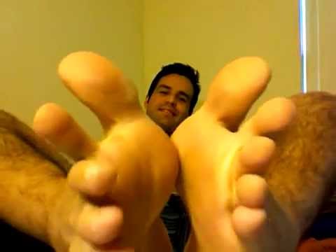 Latino gay male feet worship img
