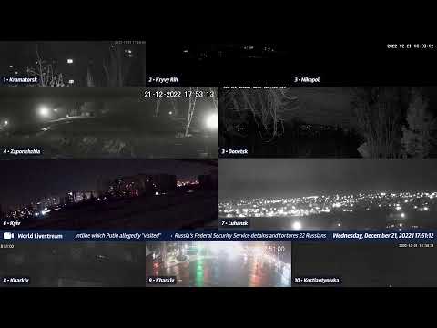Live views from Ukraine 12/21/2022 A - Kramatorsk, Kharkiv, Kyiv, Zaporizhzhia and other cities