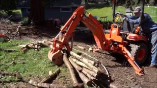 Kubota BX24D backhoe with Bro-Tek thumb Kubota BX24D backhoe with Bro-Tek thumb