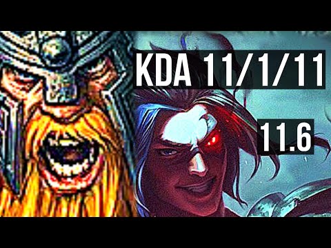 OLAF vs KAYN (JUNGLE) | 11/1/11, Rank 8 Olaf, Legendary | TR Grandmaster | v11.6