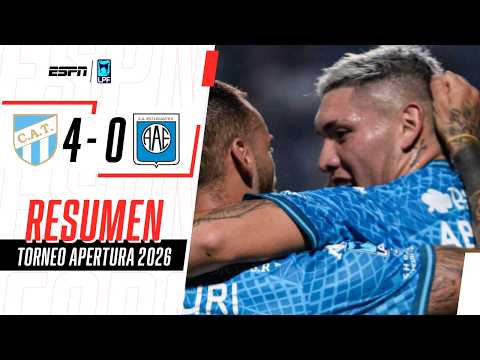 DOBLETE DEL IMPARABLE LOCO DÍAZ EN LA GOLEADA DEL DECANO | Atl. Tucumán 4-0 Estudiantes RC | RESUMEN