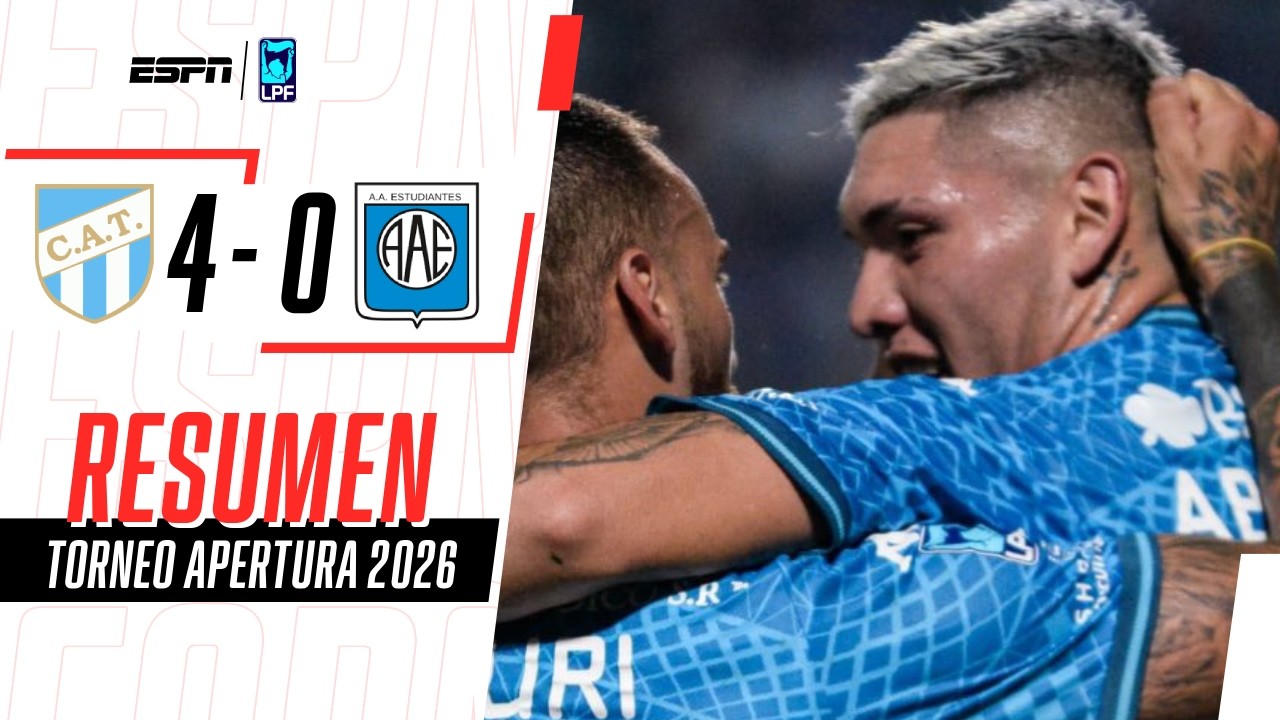 DOBLETE DEL IMPARABLE LOCO DÍAZ EN LA GOLEADA DEL DECANO | Atl. Tucumán 4-0 Estudiantes RC | RESUMEN
