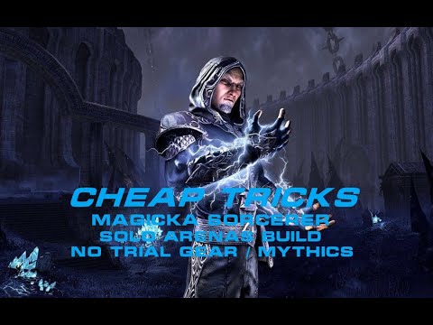 (ESO Deadlands) CHEAP TRICKS - MAGICKA SERCERER SOLO BUILD. NO TRIAL OR MYTHIC GEAR..