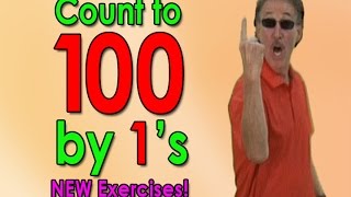 New Count To 100 Song | Let's Get Fit ver. 2 | Counting to 100 by 1's | Jack Hartmann