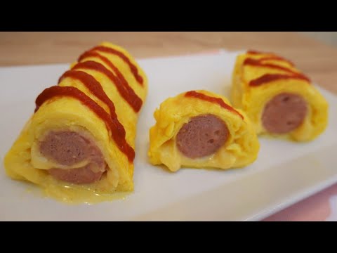 How to Make Hot Dog Rolls ! Hot Dog Egg Rolls Recipe ! Easyvideo