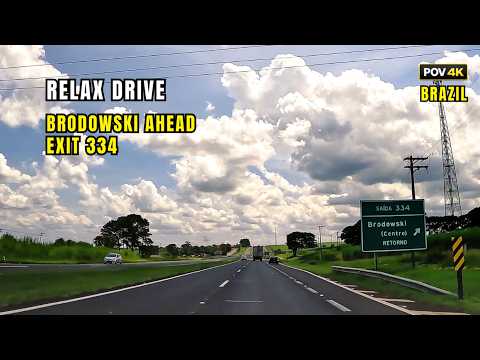 Interior escondido de São Paulo, Brasil | Ribeirão Preto para Brodowski | POV 4K (Rota da Arte)