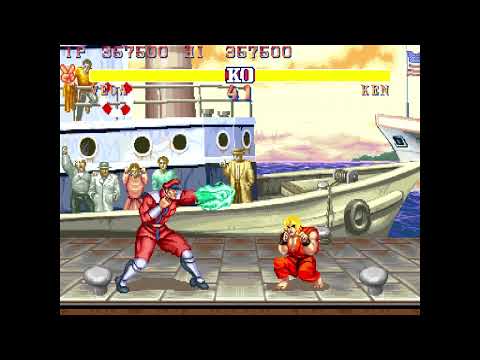SF2 funnies - Ken the floor sweeper - Street Fighter II Champion Edition funny clips and moments