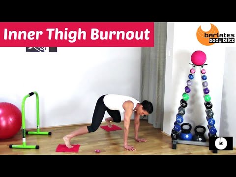 Inner Thigh barre glider workout - BARLATES BODY BLITZ Inner Thigh Burnout with Linda Wooldridge