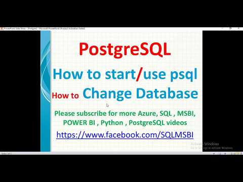 Learn Postgresql Tutorials | how to start psql postgres | postgresql ...