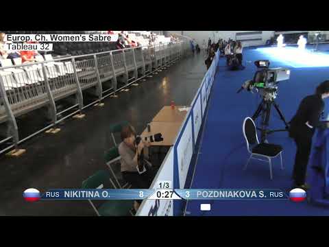 2019 742 T32 14 F S Individual Duesseldorf GER ZCH RED POZDNIAKOVA RUS vs NIKITINA RUS