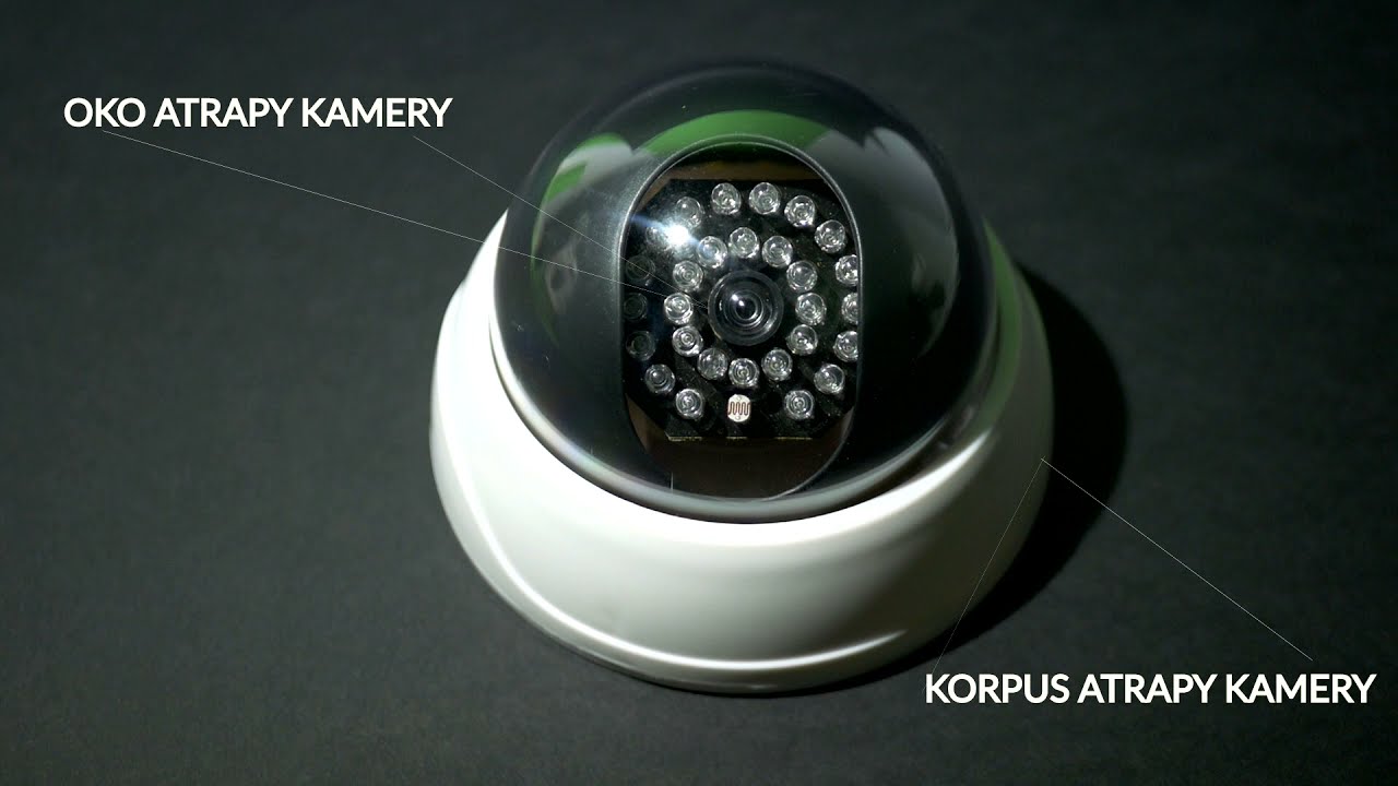 Atrapa kamery ''EURA'' AK-08B3 z czujnikiem zmierzchowym