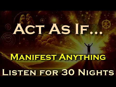 Act As If.... MANIFEST ANYTHING ~ Listen for 30 Nights Sleep Meditation