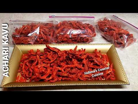 Dried Mangoes Recipe / How to Make Achari Kavu /Mombasa Street Food /A Sweet and Hot Treat