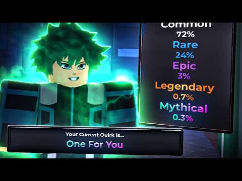 Spending 10,000 Robux To Get 0.3% OFA Quirk & Becoming Izuku Midoriya In Heroes Online 2...