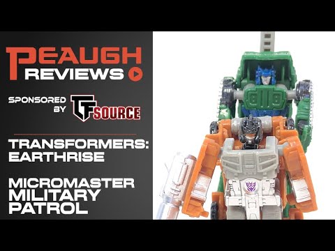Video Review: Transformers EARTHRISE - Micromaster MILITARY PATROL