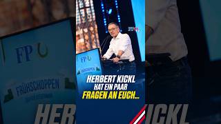 Herbert Kickl stellt entscheidende Fragen...