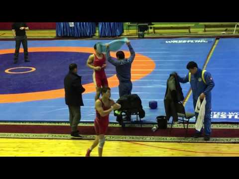 ЧРК-2017 по вольной борьбе U23, Нурбек Талбудин - Досжан Байжоке (65 кг.) 1/8
