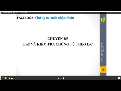 LẬP VÀ KIỂM TRA CHỨNG TỪ THEO L/C