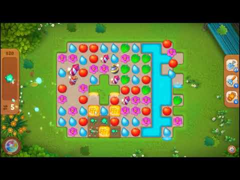 Gardenscapes Level 820 No Booster 🌲 l MiniGames