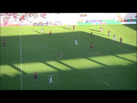 Gol de Joselu (1-0) en el Córdoba CF - FC Barcelona B