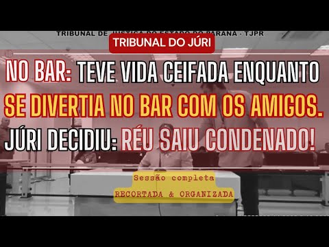 █TRIBUNAL DO JÚRI █Em Curitiba: Homem quis resolver BR1G4 de bar com uma 4RM4 e acabou condenado!