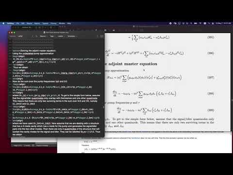 The Curiosity Effect #41 - The Adjoint Master Equation For Quasimode Operators