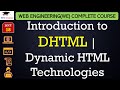 L18: Introduction to DHTML | Dynamic HTML Technologies | Web Engineering / Technology Lectures