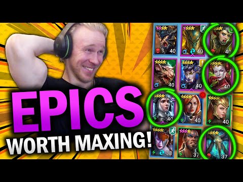 MY BEST Epic Champs I'll be MAXING! (Account Review) - Raid: Shadow Legends Guide