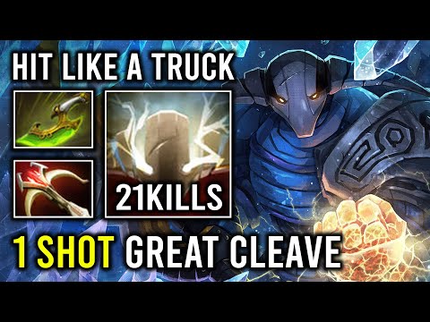 Nothing Can Handle Sven Damage 1 Shot Great Cleave Brutal Hit Like a Truck Dota 2