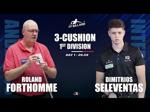 3-Cushion French League 2025/2026 - Roland FORTHOMME vs Dimitrios SELEVENTAS