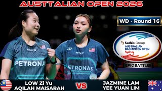 Download lagu ROOKIE SENSATION CONTINUES! Low Zi Yu/Noraqilah Maisarah vs Lam/Lim | Badminton Australian Open 2026 mp3