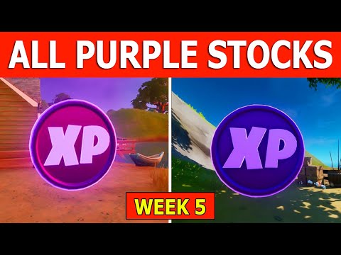 All Purple XP Coin Locations Week 5! Fortnite Battle Royale All Season 3 Purple Xp Coin Locations!