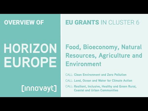 Innovation Action Grants in Horizon Europe Cluster 6 - Zero Pollution, Climate Action & Communities