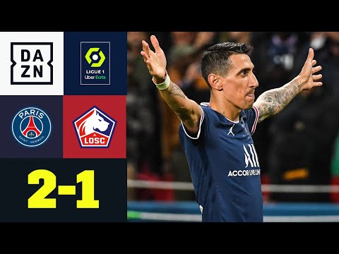 Nach Rückstand! Di Maria entscheidet Topspiel spät: PSG - Lille 2:1 | Ligue 1 | DAZN Highlights