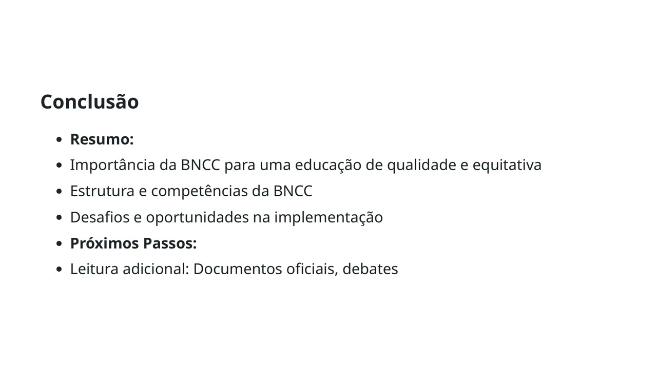 Aula 05 Base Nacional Comum Curricular - Conhecimentos Gerais - Preparatório Concurso SED SC