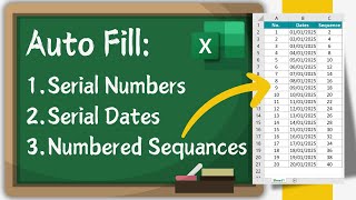 Autofill in Excel: Number Series, Dates or Even Numbered Sequences - All Automatically! 😱