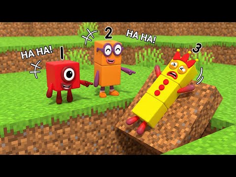 Numberblocks Play Minecraft Blocks Obby in Roblox!
