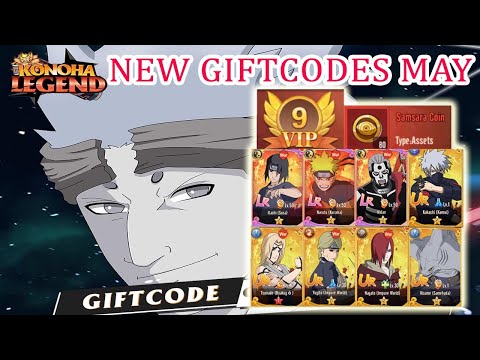 Konoha Legend & 7 New Giftcodes May - Naruto RPG Free VIP9 & Free LR UR