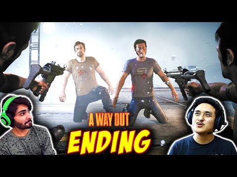 "ALL ENDINGS" A WAY OUT Hindi Gameplay Walkthrough Part 9(PS4) Co-Op Quasar - HemanT_T
