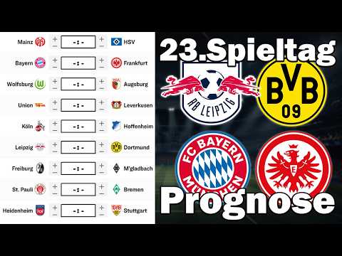 Bundesliga Matchday 23 25/26 Predictions | All Matches & Tips!