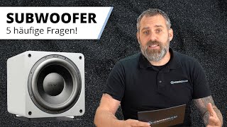 5 wichtige Fragen zu Subwoofern! - Worauf achten beim Subwoofer