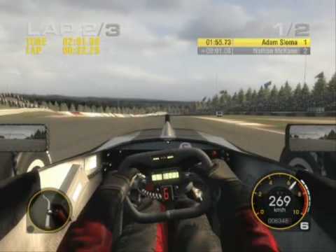 Race Driver Grid Euro licence A Head 2 Head Formula 3 at Nurburgring - all systems off, extreme difficult