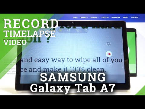 How to Record Hyper Lapse in SAMSUNG Galaxy Tab A7 2020 – Time Lapse Options