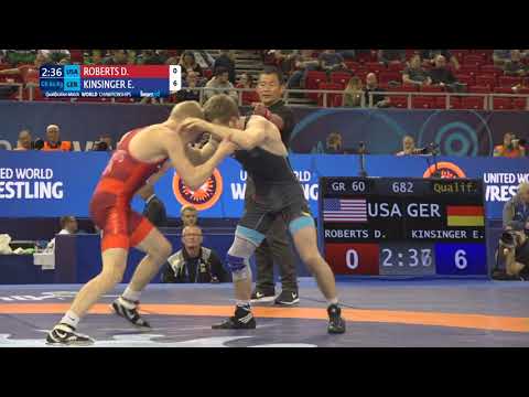 Qual. GR - 60 kg: D. ROBERTS (USA) v. E. KINSINGER (GER)