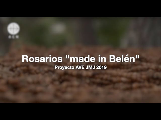 Vídeo relacionado con AMPALS,Rosario hecho a mano en madera de olivo en Jerusalén, Rosario en caja de papel Kraft con crucifijo,Regalo de bautismo,Comunión,Fiestas cristianas,Nacimiento,Cumpleaños,Protección del automóvil