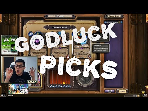 Hearthstone Arena - Amaz make Godluck Picks!