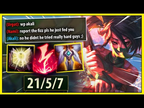 #1 AKALI WORLD THIS IS HOW YOU GET SUPER FED EARLY GAME (UNSTOPPABLE SNOWBALL) - League of Legends