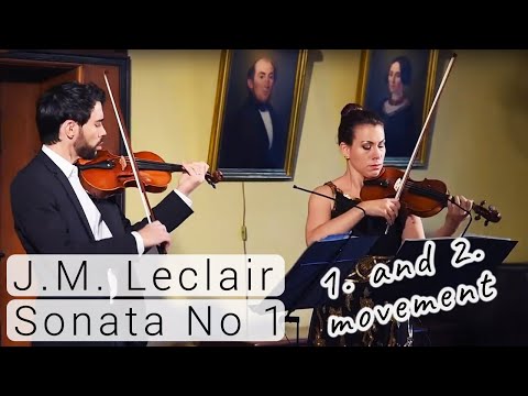 Jean Marie Leclair: Sonata for two violins, Op 3. Sonata No. 1 in G Major, Allegro + Allegro ma poco
