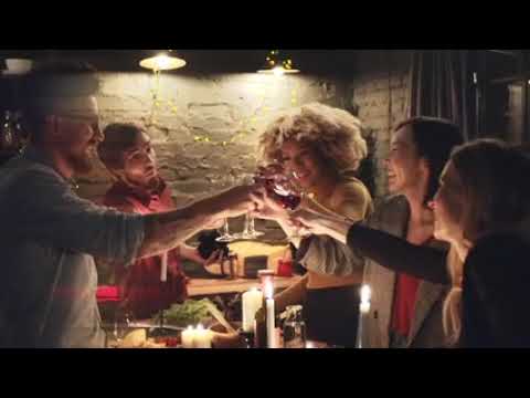 Glasses Of Alcoholic Drinks On The Table / Free Stock Video